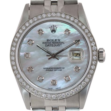 rolex datejust 36 diamant|rolex diamond bezel 36mm.